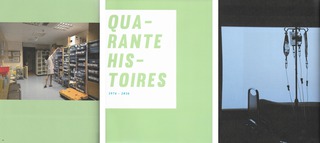 Couverture et extrait du livre "40 histoires" réalisé à l'occasion des 40 ans des cliniques universitaires Saint-Luc par 40 photographes de l'ESA Le 75. 