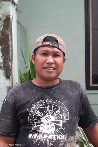 Worker in Jakarta, Indonesia