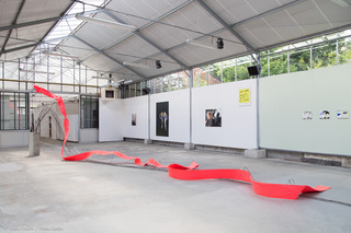 Vue de l'exposition "It's nice but it's big" de Delphine Pouillé et Florinda Daniel, Usine Utopik, Tessy-sur-Vire, Juin 2018.