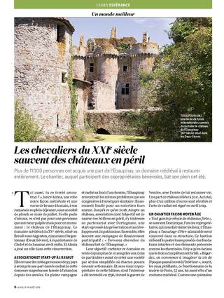 Lucie Mach pour le Magazine La Vie, 8 août 2019.