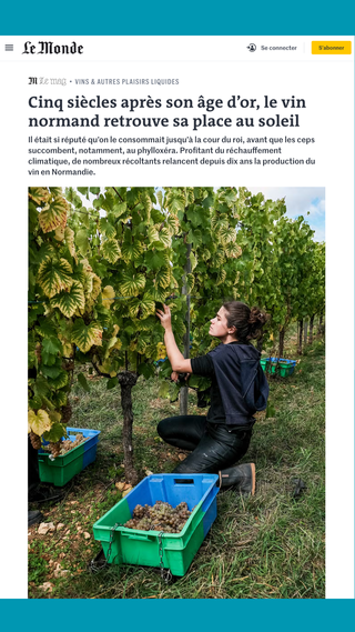 Lucie Mach pour Le Monde, septembre 2025.